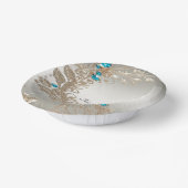 Verzieren Sie die Papierboxen mit Goldblechen Pappteller (Gewinkelt)