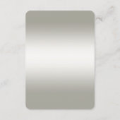 Verzieren Sie Gold Blue Stone Detail-Abschlusskart Begleitkarte (Rückseite)