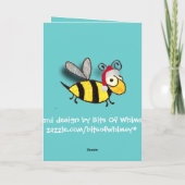 VERZIERENDES BZZZZZY! FEIERTAGSKARTE (Rückseite)