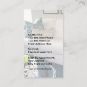 Verzierendes und inszenierendes Zuhause Visitenkarte (Rückseite)