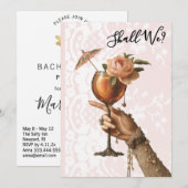 *~* Verziert A101 Cocktail 3 FOTO BACHELORETTE Einladung (Vorne/Hinten)