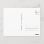 Verziert Arabesque Black + Gold OM Postkarte (Rückseite)