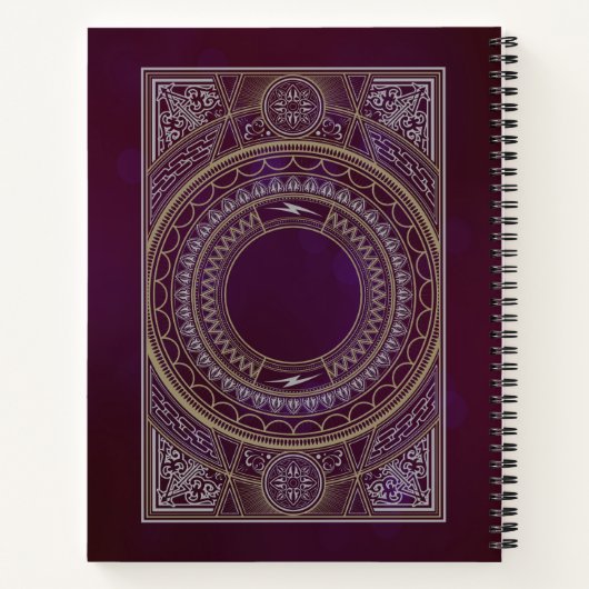 Verziert Art Deco Custom Notizblock (Rückseite)