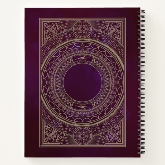 Verziert Art Deco Custom Notizblock (Rückseite)