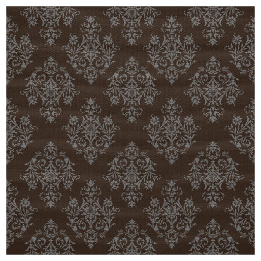 Verziert Barockbraun Damasmuster Stoff (Muster)