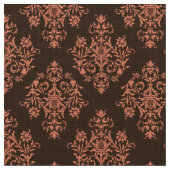 Verziert Barockbraun Damasmuster Stoff (Nahaufnahme)