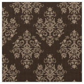 Verziert Barockbraun Damasmuster Stoff (Nahaufnahme)