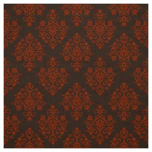 Verziert Barockbraun Damasmuster Stoff (Muster)