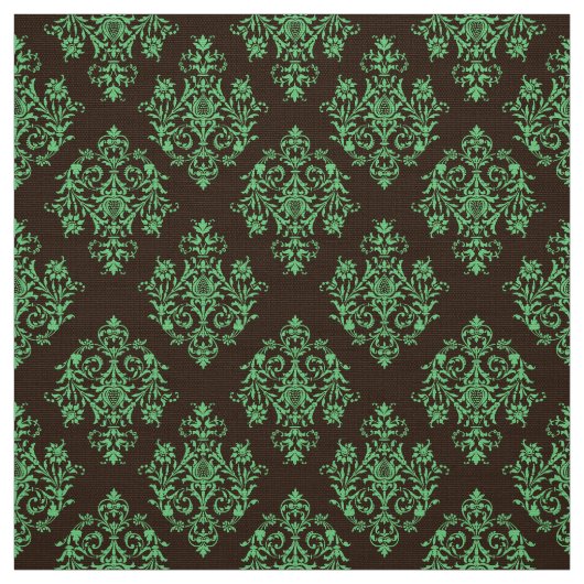 Verziert Barockbraun Damasmuster Stoff (Muster)