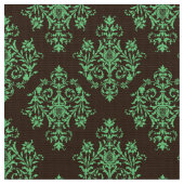 Verziert Barockbraun Damasmuster Stoff (Nahaufnahme)