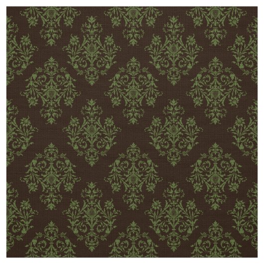 Verziert Barockbraun Damasmuster Stoff (Muster)