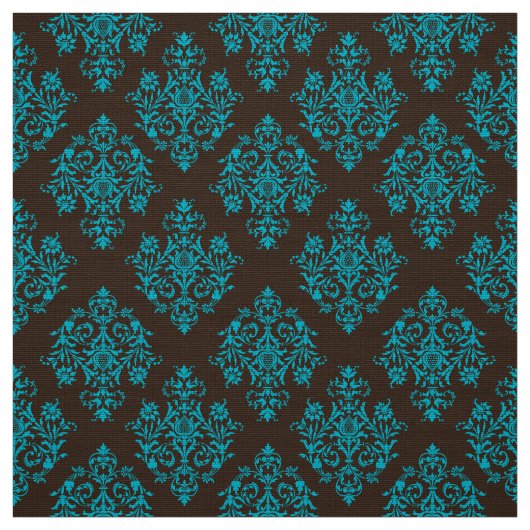 Verziert Barockbraun Damasmuster Stoff (Muster)