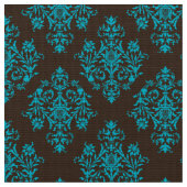 Verziert Barockbraun Damasmuster Stoff (Nahaufnahme)