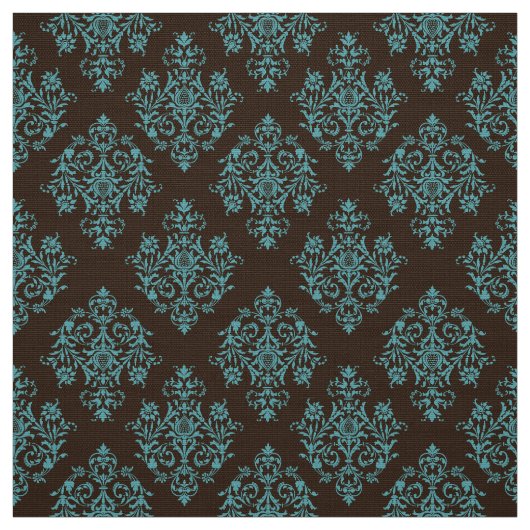 Verziert Barockbraun Damasmuster Stoff (Muster)