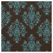 Verziert Barockbraun Damasmuster Stoff (Nahaufnahme)