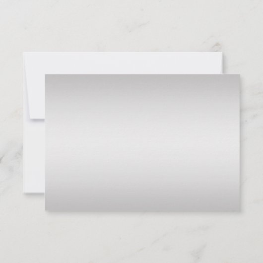 Verziert Blau und Silber Wirbel UAWG RSVP Karte (Rückseite)