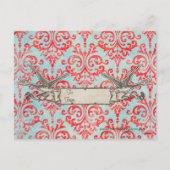 Verziert Boho Camels Valentinstag Postkarte (Rückseite)