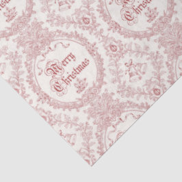 Verziert Classic Vintag Frohe Weihnachts-Rote Toil Seidenpapier