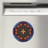 Verziert Cross Mandala Magnet (In Situ (Geschirrspüler))