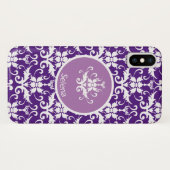 Verziert Damask Gemustert Case-Mate iPhone Hülle (Rückseite (Horizontal))