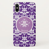 Verziert Damask Gemustert Case-Mate iPhone Hülle (Rückseite)