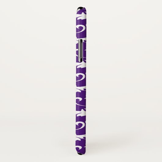 Verziert Damask Gemustert Case-Mate iPhone Hülle (Hinten/Rechts)