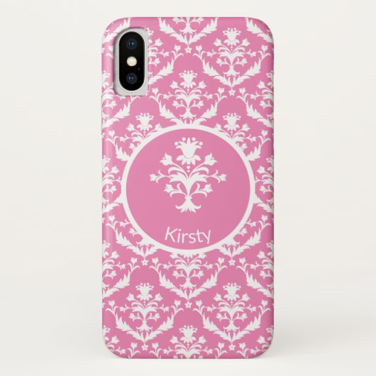 Verziert Damask Gemustert Case-Mate iPhone Hülle (Rückseite)