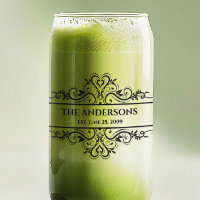 Verziert Datum der Monogramm-Familie