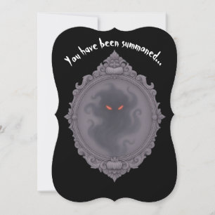 Verziert Demon Mirror Einladung