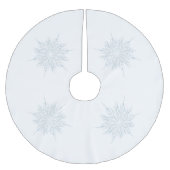 Verziert Elegante Ice Polyester Weihnachtsbaumdecke (Vorderseite)