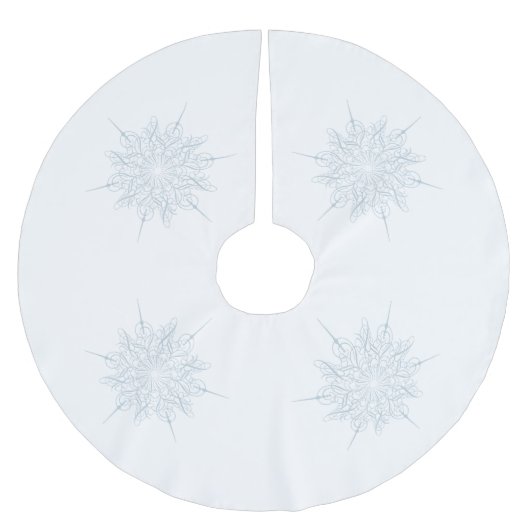 Verziert Elegante Ice Polyester Weihnachtsbaumdecke (Vorderseite)