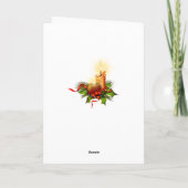 Verziert Elegante Personalisierte Weihnachtskarte Feiertagskarte (Rückseite)