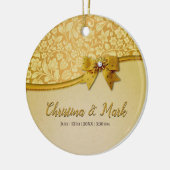 Verziert Elegante Retro Abstrakte Blume und Blätte Keramik Ornament (Links)