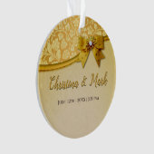 Verziert Elegante Retro Abstrakte Blume und Blätte Ornament (Vorderseite)