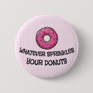 Verziert Euren Donut, 2¼ Zoll runder Knopf Button