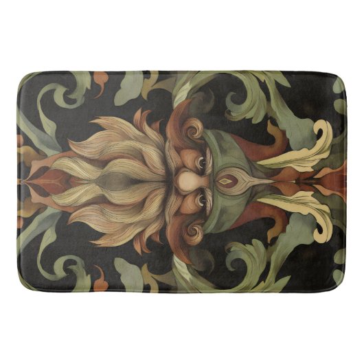 Verziert Fantasy Gnome Badematte (Vorderseite)