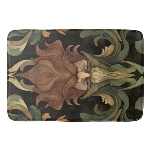 Verziert Fantasy Gnome Badematte (Vorderseite)