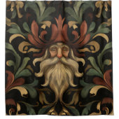 Verziert Fantasy Gnome Duschvorhang (Vorderseite)