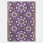 Verziert Floral Mandala Design Decke (Vorderseite Vertikal)