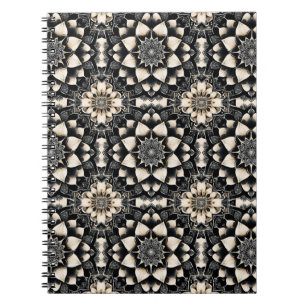 Verziert Floral Mandala Design Notizblock