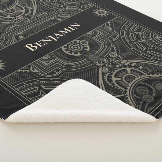 Verziert Gearhead Steampunk Sherpadecke (3/4)