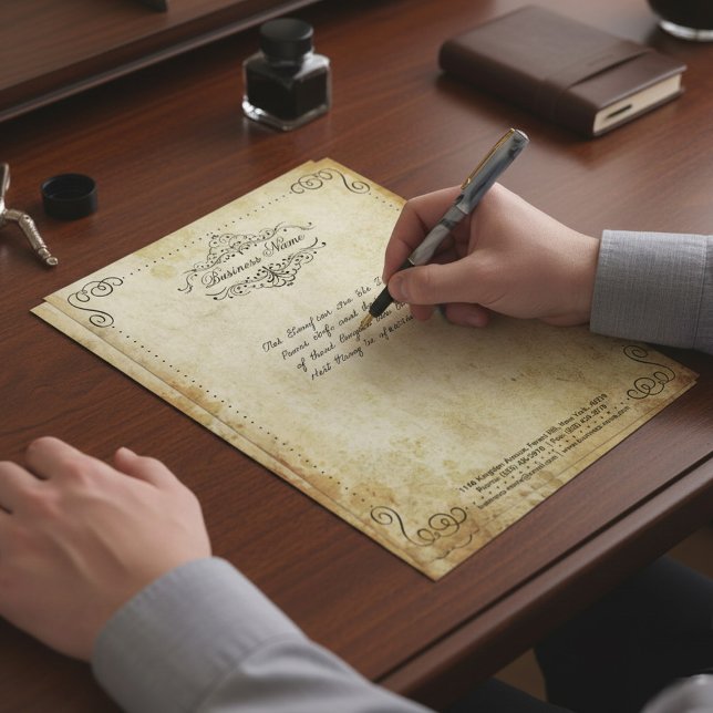 Verziert Geblüht Vintages Business Briefbogen (Von Creator hochgeladen)