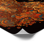 Verziert Gemustert Boho Hippie Chick Poster (Ecke)