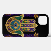 Verziert Gold Third Eye Hamsa Case-Mate iPhone Hülle (Rückseite (Horizontal))