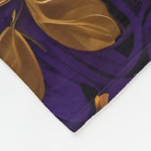 Verziert Gold Third Eye Hamsa Fleecedecke (Ecke)