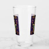 Verziert Gold Third Eye Hamsa Glas (Links)