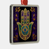 Verziert Gold Third Eye Hamsa Ornament Aus Metall (Rechts)