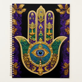 Verziert Gold Third Eye Hamsa Planer