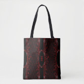 Verziert Gothic Mit Monogramm Tote Bag Schwarz & R Tasche (Vorderseite)