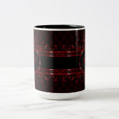 Verziert-Gothic-Mit Monogramm Zweifarbige Tasse (Mittel)